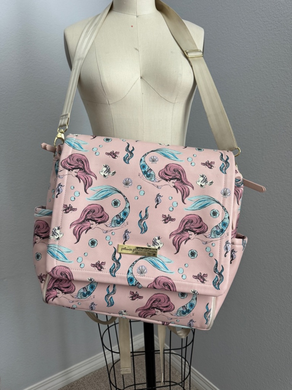 Petunia Pickle Bottom The Little Mermaid Diaper 3 in 1 Diaper Bag